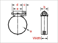 HF-2907 Hose Clamps Schematic Diagram