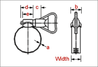 HF-2303 Butterfly Hose Clamps Schematic Diagram HF-2303 Butterfly Hose Clamps Schematic Diagram